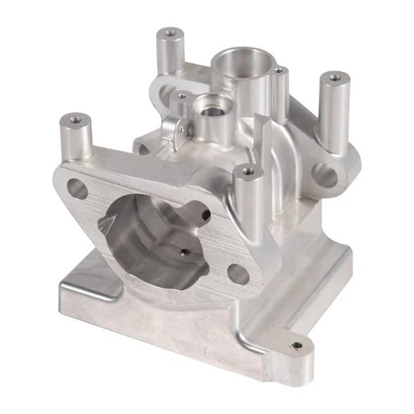 Complex machined aluminium robot component with internal cavities