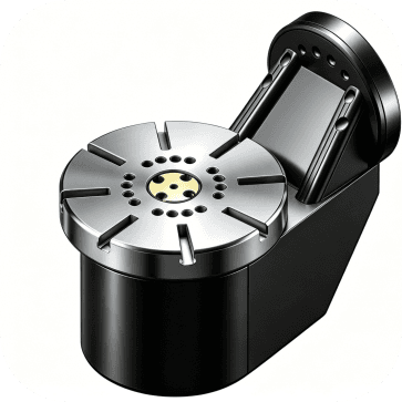 A/C dual-axis cradle rotary table for small precision workpieces